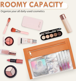 Leather Makeup Bag with Clear Windows 2