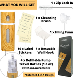 4 in 1 Wood Grain Travel Bottle 2