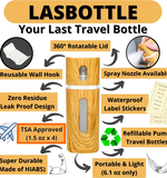 4 in 1 Wood Grain Travel Bottle 3