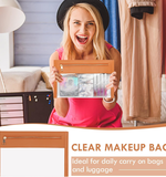 Leather Makeup Bag with Clear Windows 6