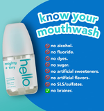 Hello Clean Mint Mouthwash Travel Size 6